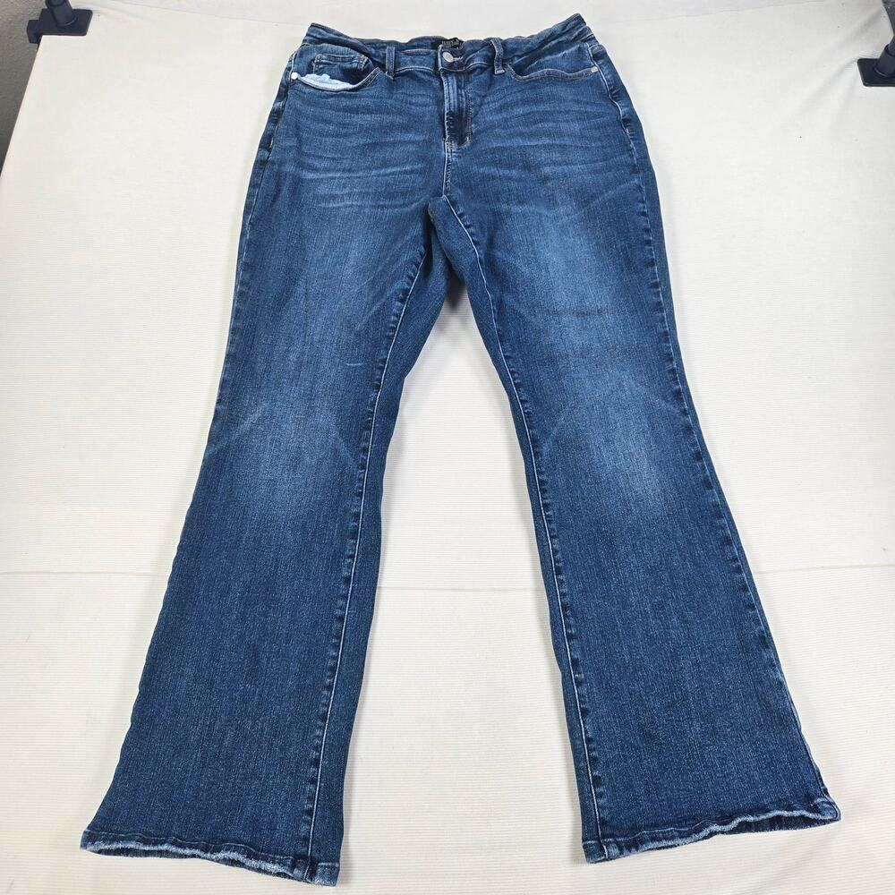 Judy Blue Monique Mid Rise Bootcut Western‎ Denim Jeans Women's Size 16W